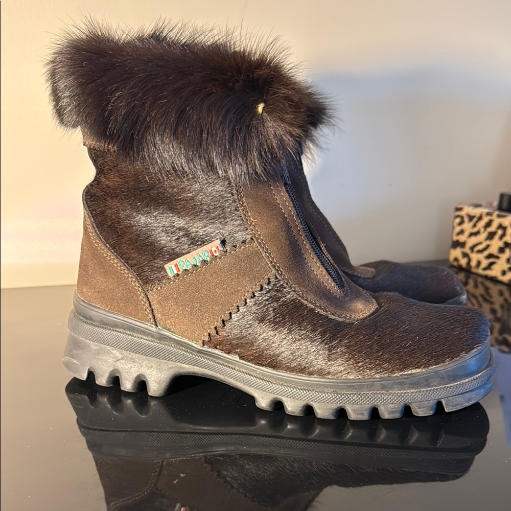 Pajar Brown Fur Kids Boots
